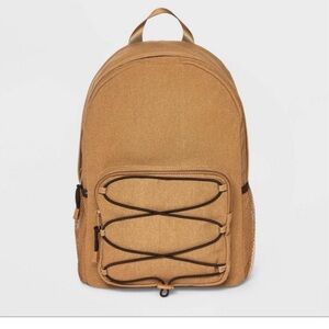 NWT Light Brown Canvas Dome Backback‎